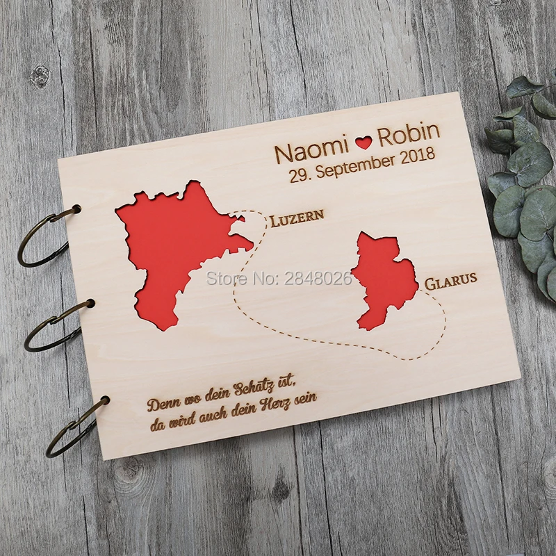 Personalized Guest Book - Libro degli ospiti di nozze personalizzato