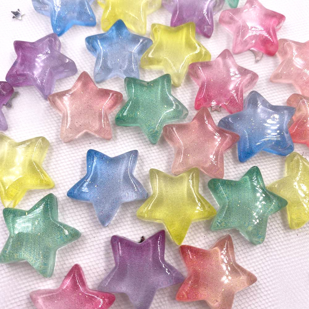 Wedding Superstar - Glitter resina trasparente caramelle colorate stella
