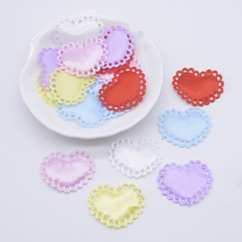 Wedding Superstar - 50 Pz 29*24mm Cuore Panno Imbottito