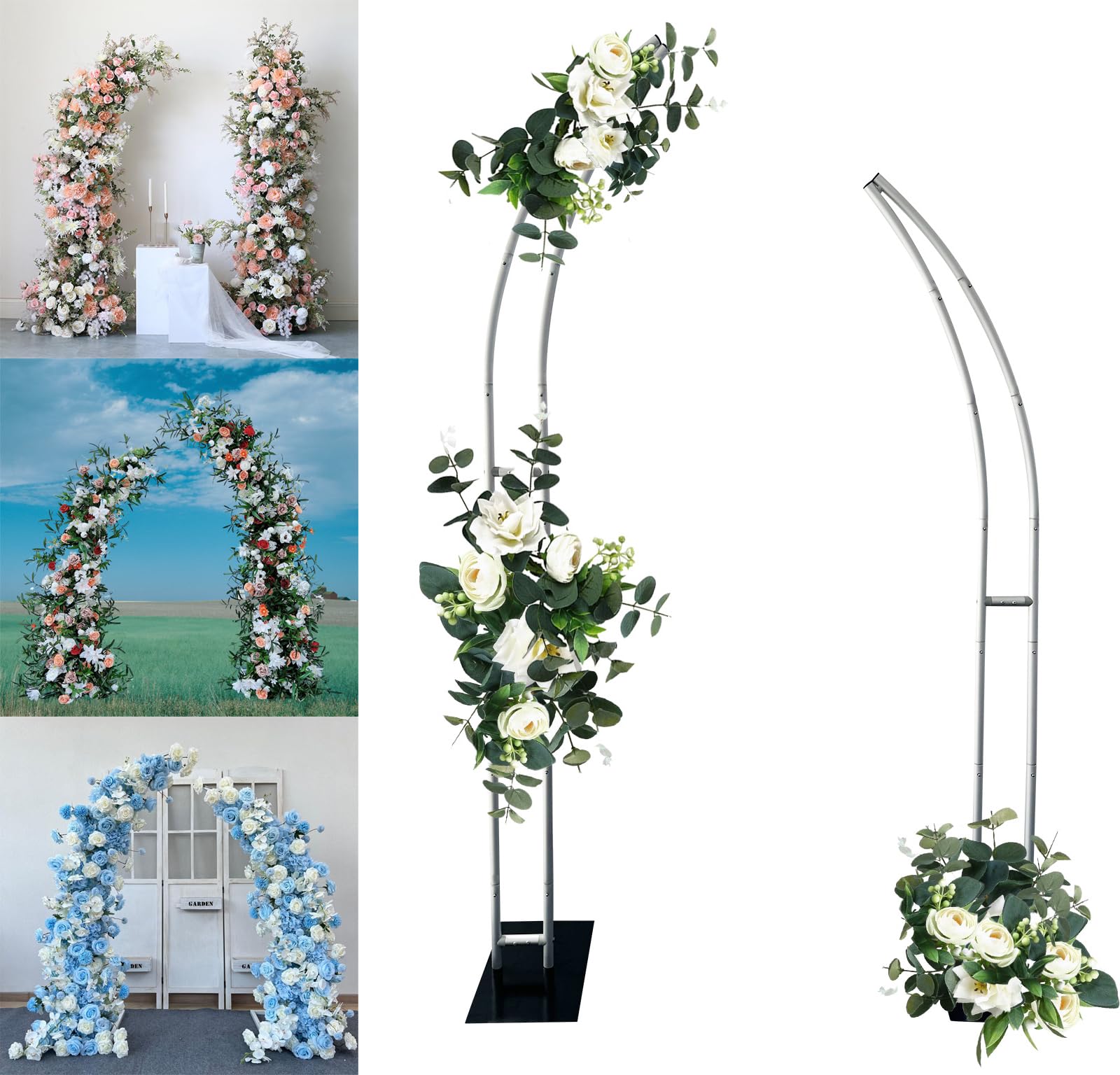 Wedding Balloon Arch - Supporto per palloncini a mezzo arco,