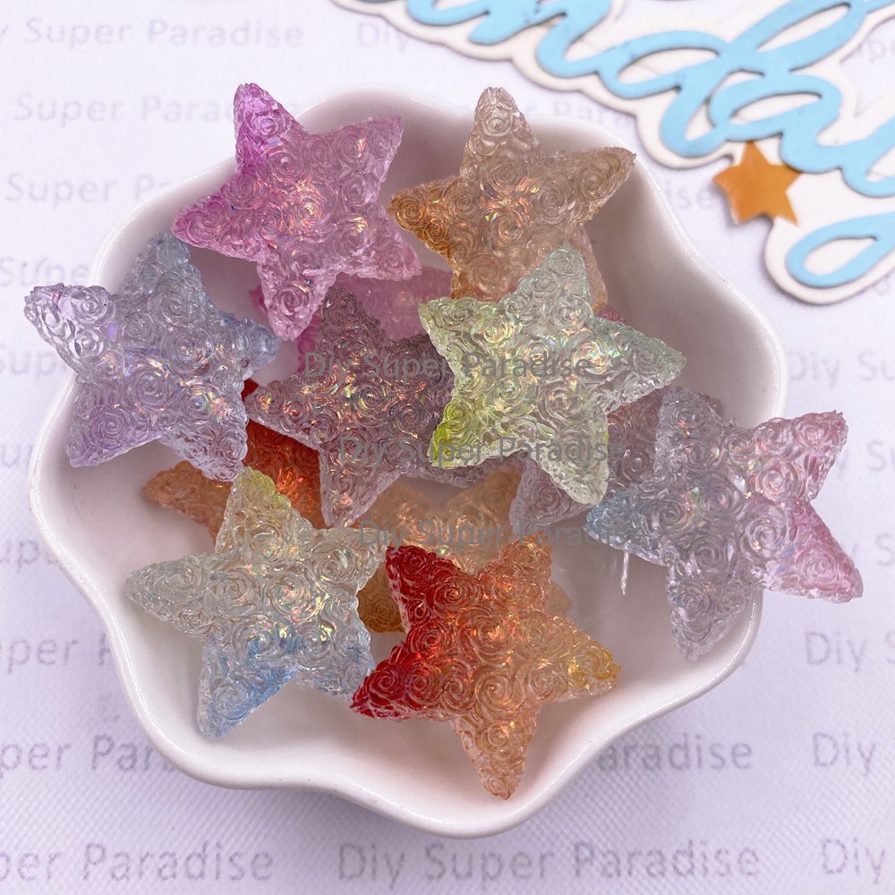 Wedding Superstar - 10 pezzi in resina trasparente color