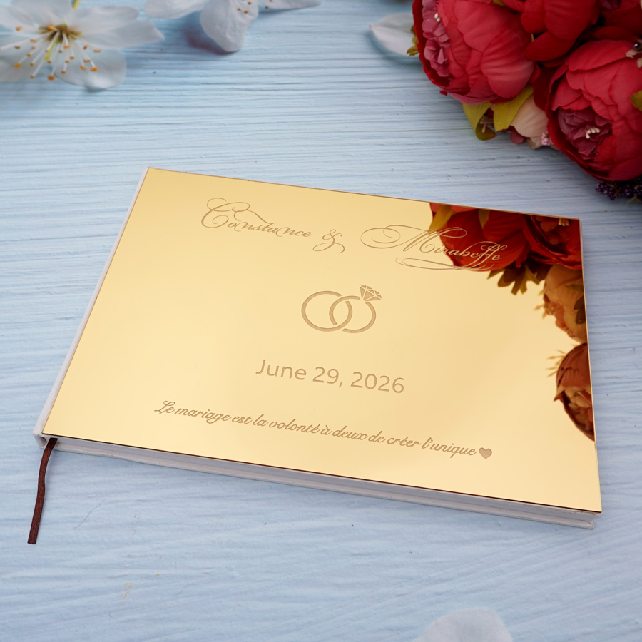 Personalized Guest Book - Matrimonio personalizzato Firma personalizzata Libro degli