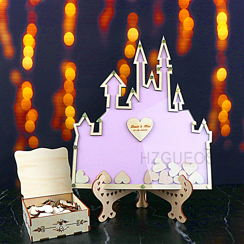 Personalized Guest Book - Libro degli ospiti personalizzato Castle Wedding