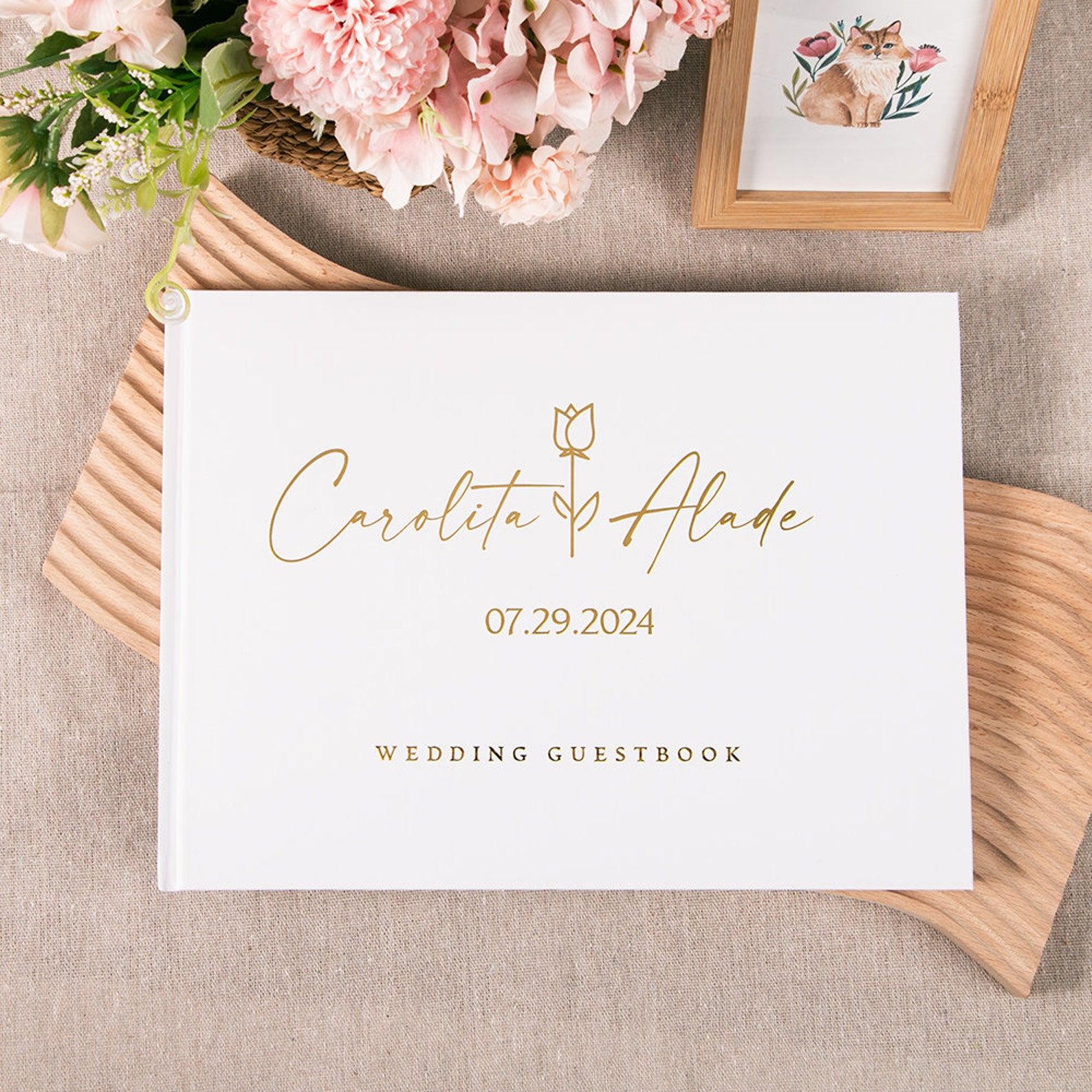 Personalized Guest Book - Libro degli ospiti per matrimonio personalizzato