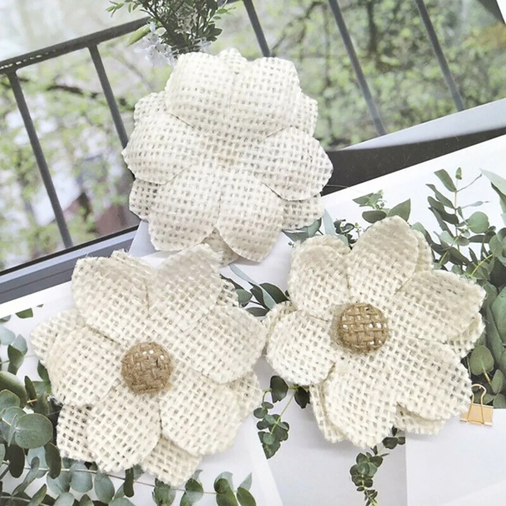 10 pezzi di fiori di iuta di t - Wedding Supply Rentals recensione e prezzo
