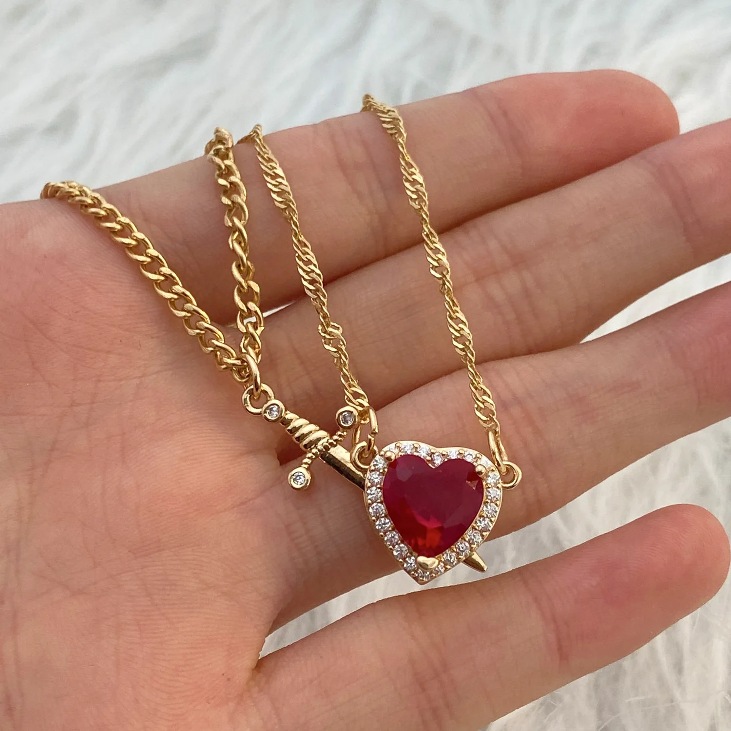 Collana di coppia di cuori e s - Wedding Qw recensione e prezzo