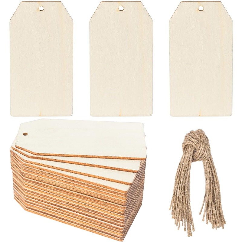 10 etichette regalo in legno,  - Wedding Supply Rentals recensione e prezzo